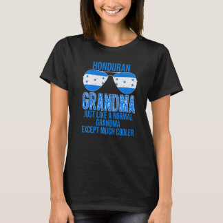 Herren Honduranische Oma Honduras Flagge Sonnenbri T-Shirt