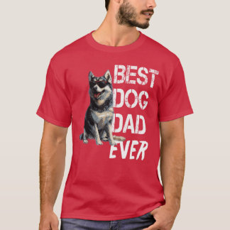 Herren Husky Hunde Liebhaber Vintage Bester Husky T-Shirt