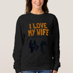 Herren Ich liebe meine Frau Pool Billardkugeln Sno Sweatshirt