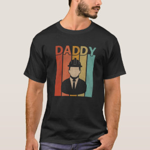 Herren-Ingenieur Retro-Stil Vintage-Daddy-Grafik F T-Shirt