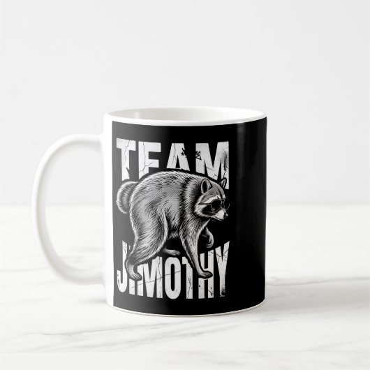 Herren Jimothy Waschbär Lustiger Müll Panda Team Kaffeetasse (Links)