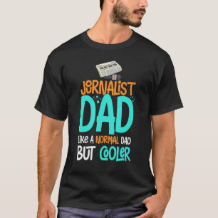 Herren Journalist Schreiben Journalismus Reporter  T-Shirt