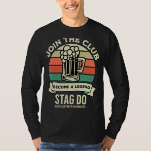 Herren Junggesellenabschied Party Trinkteam Bachel T-Shirt