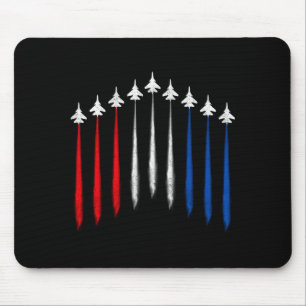 Herren Kampfjet amerikanische Flagge Männer 4. Jul Mousepad