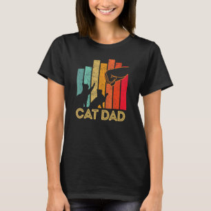 Herren Katze Papa Fist Bump für Fellväter T-Shirt