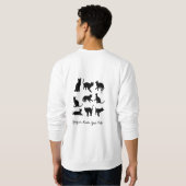 Herren Katze Sweatshirt (Schwarz voll)