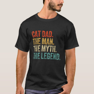 Herren Katze Vatertag Vintage Ever CAT Daddy Ret T-Shirt