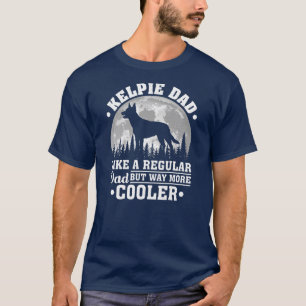 Herren Kelpie Papa wie ein normaler Papa Lustiger T-Shirt