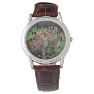 Herren Klassikuhr/Wildlife Gepard Armbanduhr