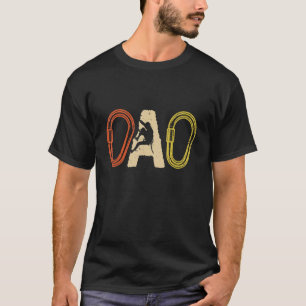 Herren Kletterer Dad Karabiner Retro T-Shirt