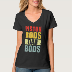 Herren Kolben Stangen Und Dad Bods Vintage Auto Me T-Shirt