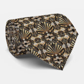 Herren Krawatte | Art Deco Faux Diamant Halsbinden (Gerollt)