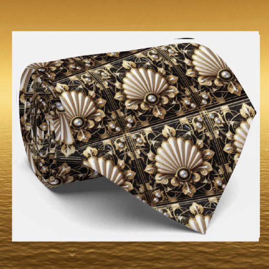 Herren Krawatte | Art Deco Faux Diamant Halsbinden