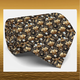 Herren Krawatte | Art Deco Faux Diamant Halsbinden