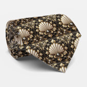Herren Krawatte | Art Deco Faux Diamant Halsbinden (Gerollt)