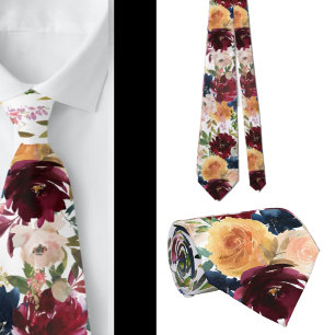 Herren Krawatte   Blumenhalsband für Hochzeit und 
