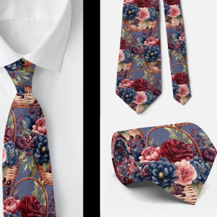Herren Krawatte   Blumenhalsband für Hochzeit und 