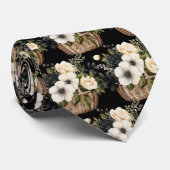 Herren Krawatte | Blumenkrawatte für Hochzeit und (Gerollt)