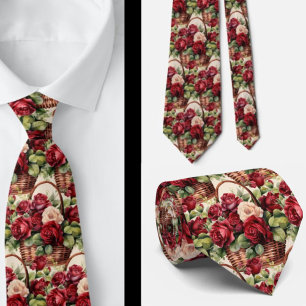 Herren Krawatte   Blumenkrawatte für Hochzeit und 