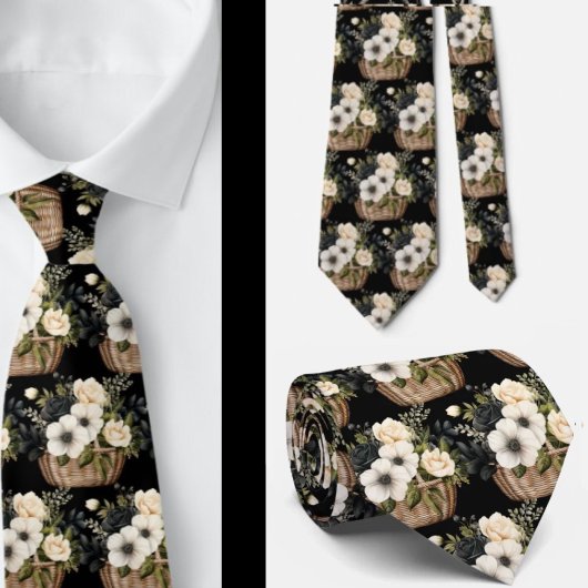Herren Krawatte | Blumenkrawatte für Hochzeit und