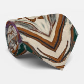 Herren Krawatte braune Krawatte Designer Krawatte (Gerollt)