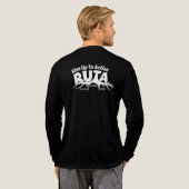 Herren-Langarm-T-Shirt Tri-Blend-Shirt Tri-Blend Shirt (Voller Rücken)