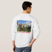 Herren, lange Schlaufe. Happy halloween Ziegenwick T-Shirt (Schwarz voll)