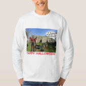 Herren, lange Schlaufe. Happy halloween Ziegenwick T-Shirt (Vorderseite)