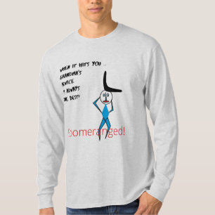 Herren-Langschläfer-T - Shirt Boomeranged