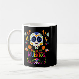 Herren Lebendige Zucker Calavera Schädel Tag Von Kaffeetasse