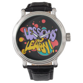 HERREN-LEKTIONEN DURCH FARBSPLATTER LERNEN SILBER ARMBANDUHR