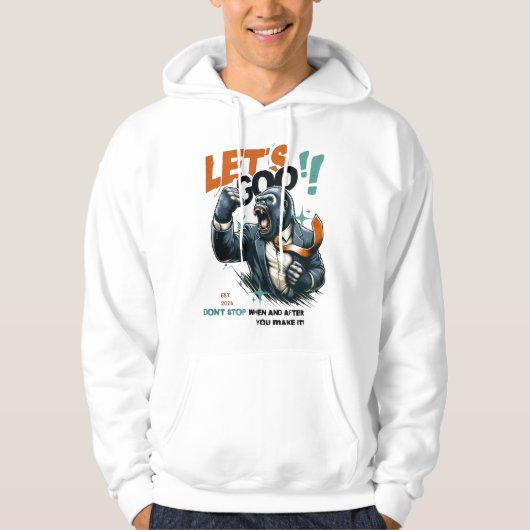 HERREN LET'S GOO LERNEN PULLOVER HOODIE (Vorderseite)