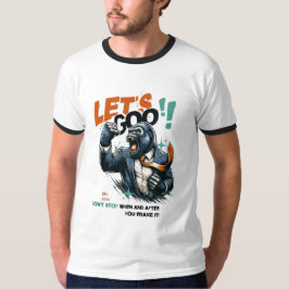 HERREN LET'S GOO LERNEN RINGER T-SHIRT