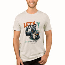 HERREN LET'S GOO LERNEN TRI-BLEND T-SHIRT