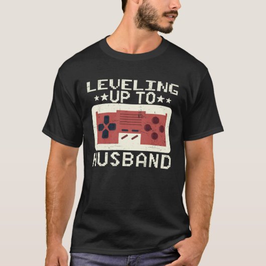 Herren-Level-Up zum Ehemann-Junggesellenabschied-G T-Shirt (Vorderseite)