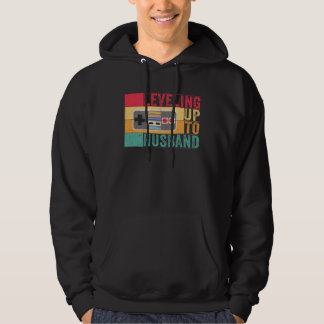 Herren Leveling Up zum Ehemann Junggesellenabschie Hoodie