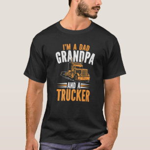 Herren LKW-Fahrer Opa LKW fahren  Großer Rig Alter T-Shirt