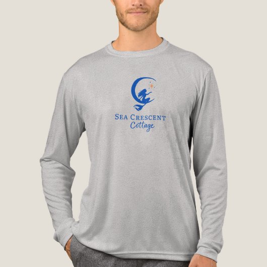 Herren-Logo-Langarm Tri-Blend Shirt (Vorderseite)