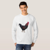 Herren-Long-Sleeve-Rooster-T - Shirt (Vorne ganz)