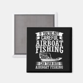 Herren Luftbootkapitän Boot Reiter Luftbootfahren  Magnet (Vorderseite/Rückseite)