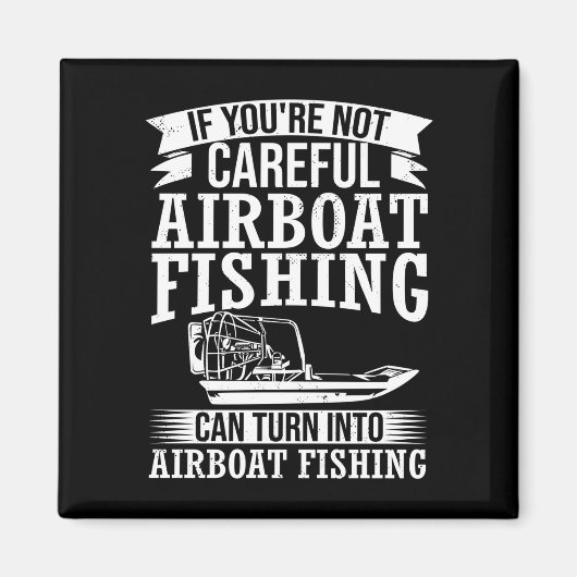 Herren Luftbootkapitän Boot Reiter Luftbootfahren  Magnet (Vorne)