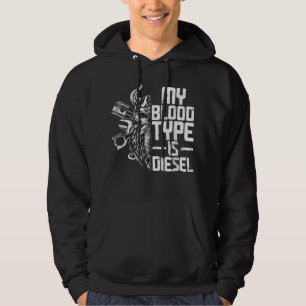 Herren Mechaniker Tuning Ingenieur Viking Diesel L Hoodie