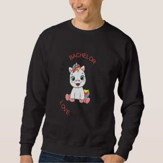 Herren Mein Junggesellenabschied Süßes Einhorn Jun Sweatshirt