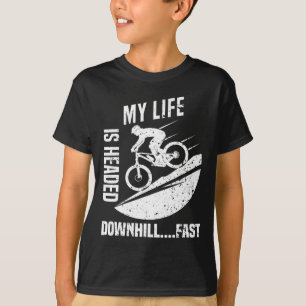 Herren Mein Leben geht schnell bergab Mountainbike T-Shirt
