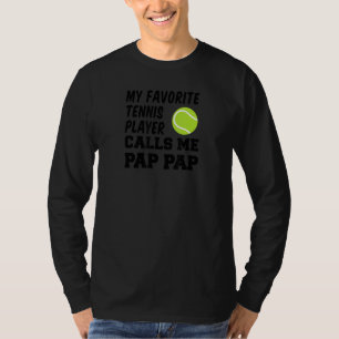 Herren Mein Lieblings-Tennisspieler nennt mich Pap T-Shirt
