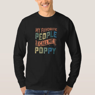 Herren Mein Lieblingsmenschen nennen mich Opa Popp T-Shirt