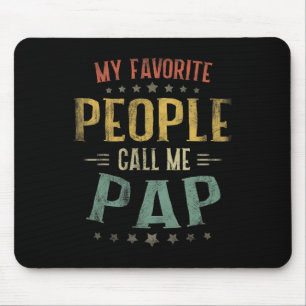 Herren Mein Lieblingsmenschen nennen mich Pap-Shir Mousepad