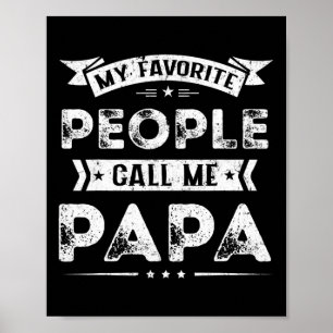 Herren Mein Lieblingsmenschen nennen mich Papa  Poster