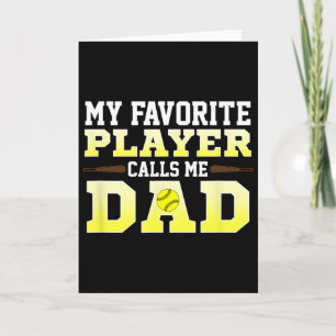 Herren Mein Lieblingsspieler nennt mich Dad Softll Karte