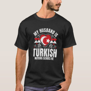 Herren Mein Mann Ist Türkisch Stolz Flagge Erbe Wu T-Shirt